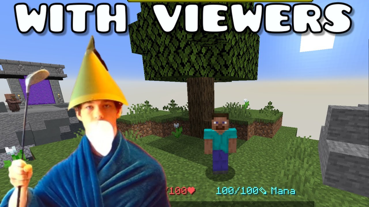 Skyblock With Viewers Youtube