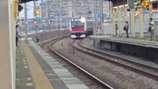 【京葉線】1708A E233系5000番台ケヨ508編成 市川塩浜駅 通過シーン