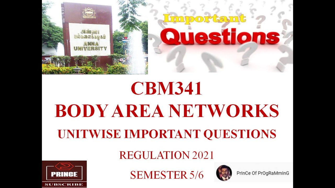 Cbm341 Body Area Networks Important Questions L Easy Pass Youtube