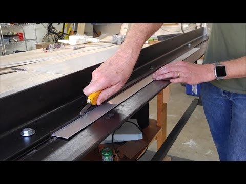 Fast, Precision Aluminum Sheet Cuts with a Brake and Olfa knife Fast, Precision Aluminum Sheet Cuts with a Brake and Olfa knife