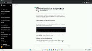 python dict first key value