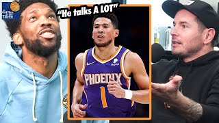 Devin Booker Is Low-Key One Of The Biggest Trash Talkers In The NBA | Joel Embiid and JJ Redick