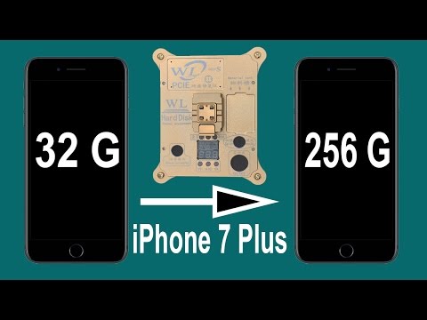 Upgrade iPhone 7 Plus internal storage from 32 to 256G by changing NAND Flash Upgrade iPhone 7 Plus internal storage from 32 to 256G by changing NAND Flash