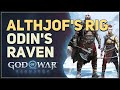 Althjof's Rig Odin's Raven God of War Ragnarok