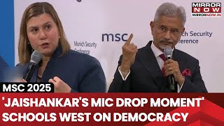 EAM Jaishankar Schools West With Epic Reply to US Senator's 'Democracy' Question at MSC 2025| Watch