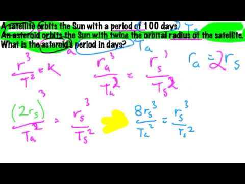 Kepler S 3rd Law Problem Ratios Youtube