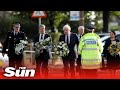 Boris Johnson joins Keir Starmer to lay flowers at church where MP Sir David Amess was murdered