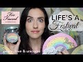 NEW Too Faced Life's A Festival Collection | Swatches + A Quick Tutorial + Unicorns!