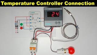 How to do Temperature Controller Connection with thermocouple | @ElectricalTechnician