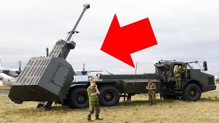 A Giant 155 mm Howitzer Strapped to a Truck - Archer Artillery System