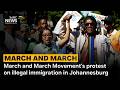 March and March Movement's protest on illegal immigration in Johannesburg