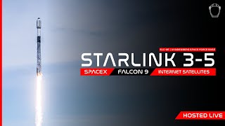LIVE! SpaceX Starlink 3-5 Launch