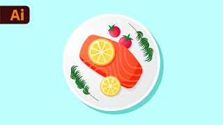 Adobe Illustrator Tutorial - Sketch to Vector Food