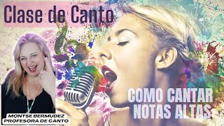 ✅ Como CANTAR NOTAS ALTAS.Clases de CANTO.Montse Bermúdez.Vocal Coach.Subtítulos