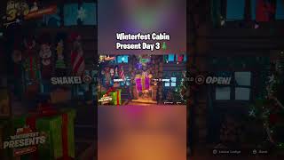 Part 61 | Fortnite Winterfest Cabin Present Day 3! 🎄 #fortnite #fortniteclips #christmas #winterfest