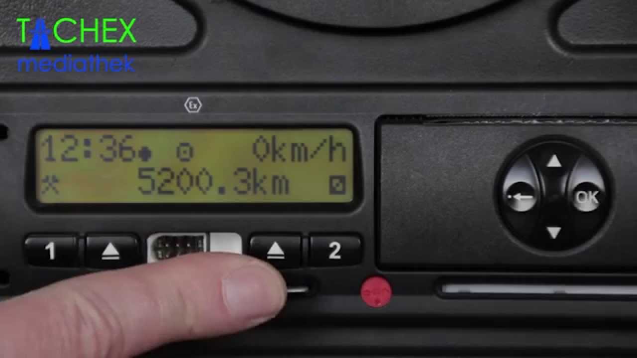 Einstellungen Digitaler Tachograph Zu Schichtbeginn Bei VDO 1.2 - 1.3u ...