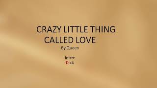 Crazy Little Thing Called Love by Queen - easy acoustic chords and lyrics