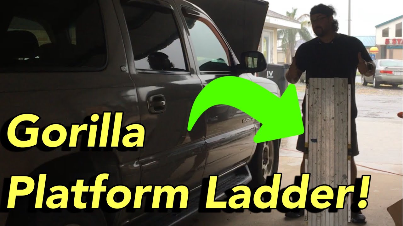 Gorilla Platform Ladder Review: Model GLA-47WP - YouTube