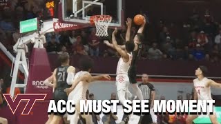 Virginia Tech's Hunter Cattoor Posterizes A Flyer | ACC Must See Moment