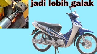 proses custom noken as sampai pemasangan pada motor kph honda karisma 125 part 2