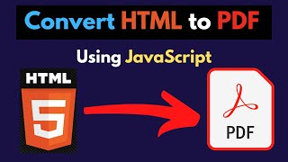 How to Generate PDF in HTML using JavaScript