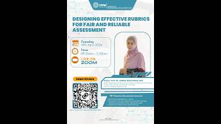 CPD WEBINAR: DESIGNING EFFECTIVE RUBRICS FOR FAIR AND RELIABLE ASSESSMENT