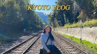 eng) KYOTO vlog ep.02 • 오사카 맛집 🍽️ • 나카자키초 카페 거리 ✨ • 아라시야마 🌳 • 숨은 야키니쿠 이자카야 추천 🍻 • 이치란라멘 🍜