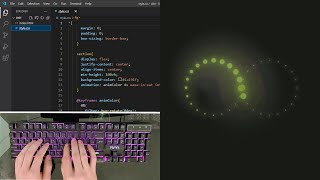 ASMR Programming - Loop Animation Effect using Html CSS - No Talking