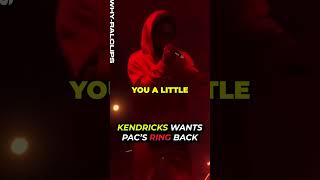 KENDRICK LAMAR TOLD DRAKE TO GIVE BACK 2PAC'S RING! 🤯#shorts #kendricklamar #drake #2pac