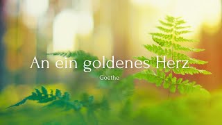 An ein goldenes Herz 💛 | Liebe Herbst Grüße 🍂 | Goethe🧾