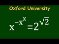 Oxford University Entrance Exam | Can you solve it ?