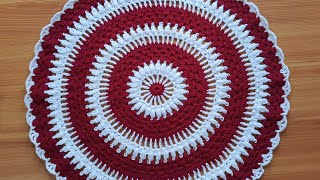 Thalposh, woolen rumal, crochet thalposh new design, round table cover @SantoshAllArt