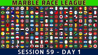 Marble Race League Session 59 Day 1 ~ 200 Countries