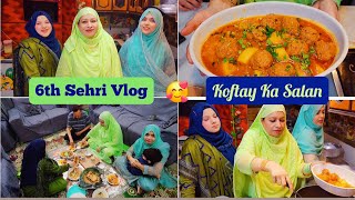 Aj Sehri Mai Beti Ki Farmaish Pe Dish Banayi, Ramadan Vlog 2025🌙❤️ Koftay Ka Salan - 6th Sehri Vlog!