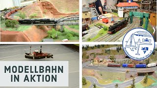 Modellbahn in Aktion I Großes Fahrvideo im MBV Neustadt auf den Spuren H0/Spur 1/LGB/Z