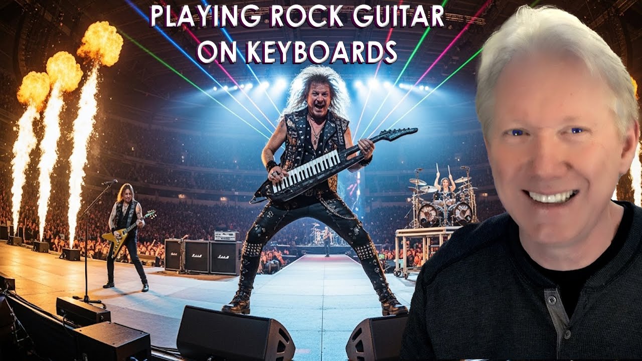 Playing Lead Rock Guitar On Keyboards Youtube