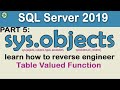 Part 5: SQL Server Reverse Engineering: How to Deconstruct a Table-Valued Function