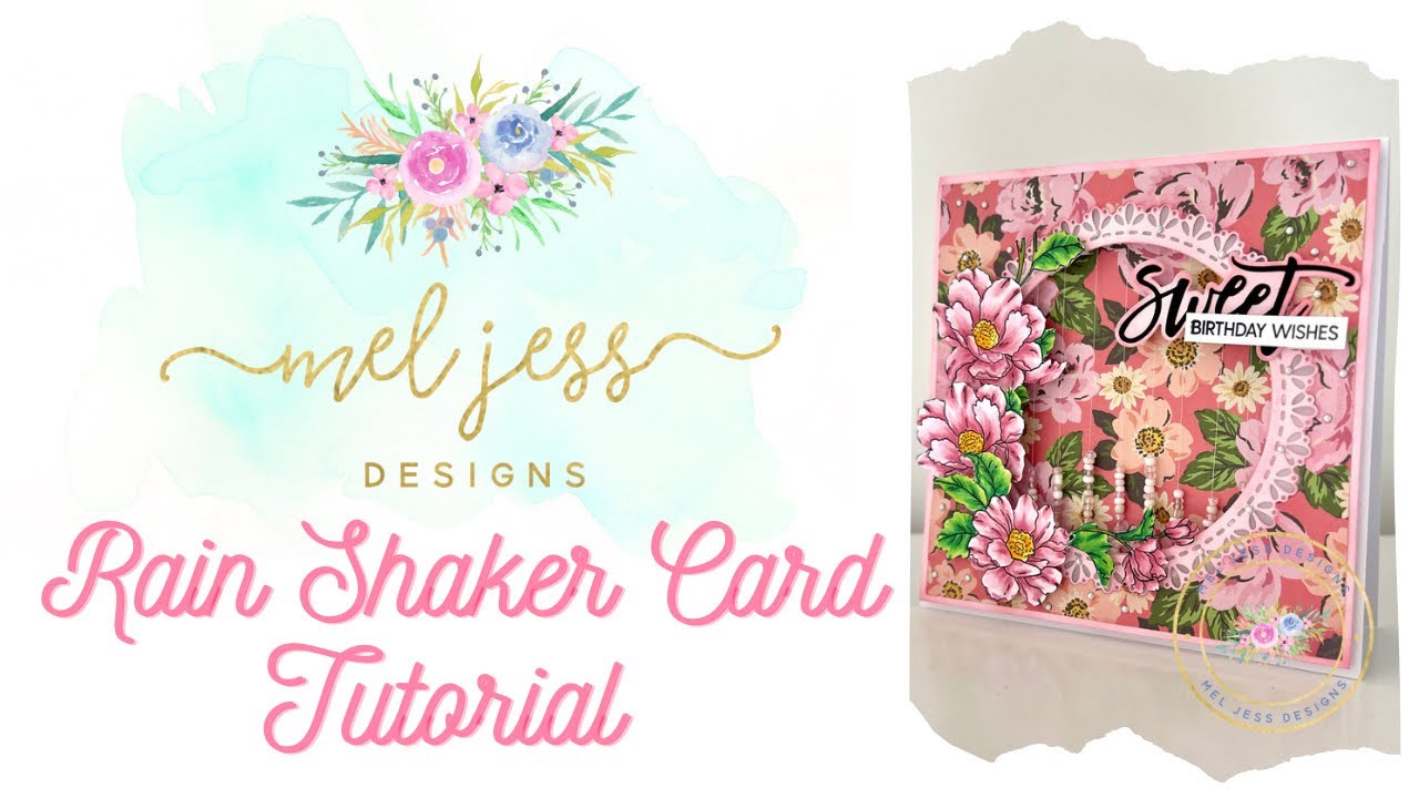 Rain Shaker Card Tutorial Youtube