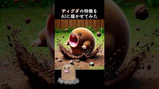 ディグダの特徴をAIに描かせてみた #AI  #ポケモン