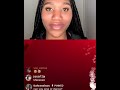 tiahranelson instagram live girl sings m to the b in cursive