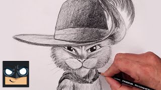How To Draw Puss N Boots | Sketch Tutorial