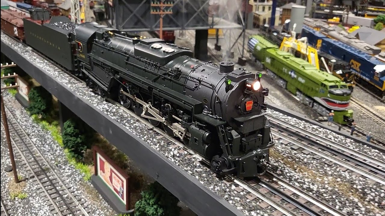 Lionel TMCC PRR Pennsylvania Railroad 2-10-4 J1a #6496 At Corner Field ...