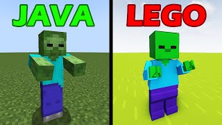 minecraft mobs java vs lego