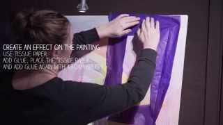 DIY: Paint on a big canvas by Mette Lindberg and Søstrene Grene