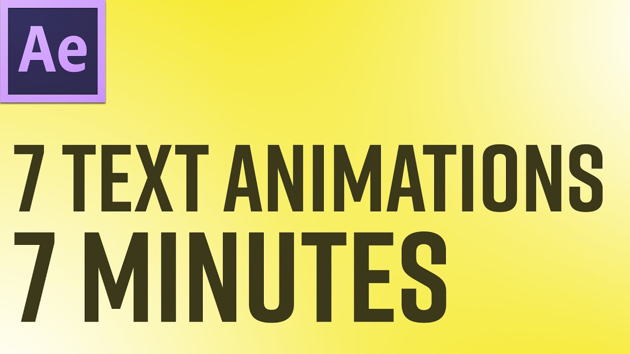 Become A Master Of After Effects Text Animation (EASY) - YouTube