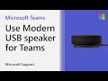 How to use Microsoft Modern USB-C Speaker with Teams | Microsoft