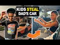Sister & Brother Steal Dad's Car