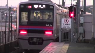 日本一短い鉄道 芝山鉄道芝山千代田駅電車到着・発車シーン（芝山千代田駅から富士山に沈む日没シーンあり）