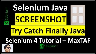 Selenium Java Screenshot | Selenium screenshot code | Try Catch Java | try catch finally java