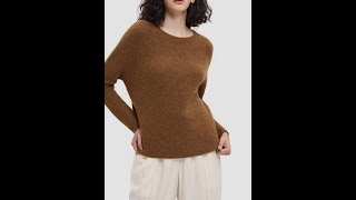 CREW NECK YAK WOOL PULLOVER